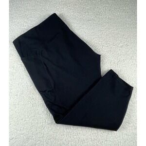 Freely Womens 3X Black High Waisted Cropped Leggings with Pockets RN 098223